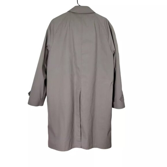 London Fog Maincoats Trench Coat Men Size 46L Zip Out Sherpa Liner Vintage - Picture 2 of 15
